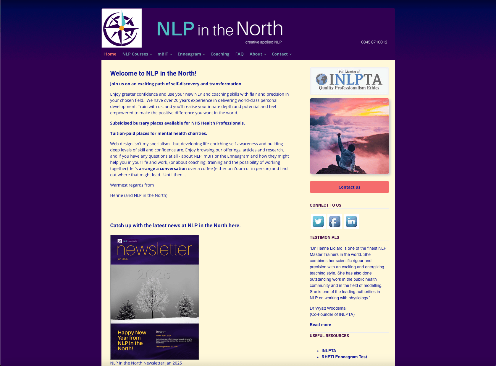 NLP in the North Website